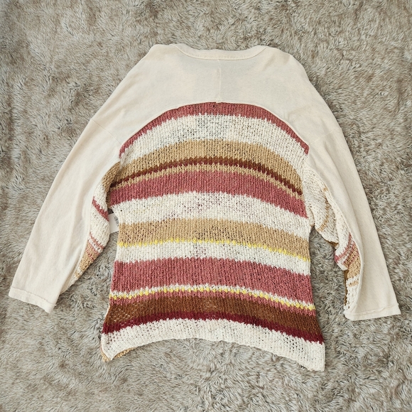 Free People Bayside‎ Pullover In Romance Combo Women's Size Large - Picture 8 of 11
